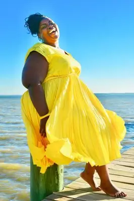 Robe d'été fluide à plis