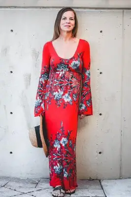 Robe longue imprimée