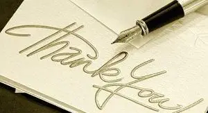 Dankesnotizen zur Hochzeit Wedding