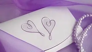 Étiquette d'invitation de mariage