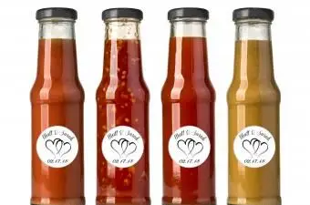 バーベキューテーマレセプションのためのパーソナライズされた結婚式の好意