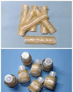 Bougie de remerciement rustique