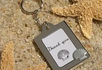 Ramka na zdjęcie z brelokiem na plaży