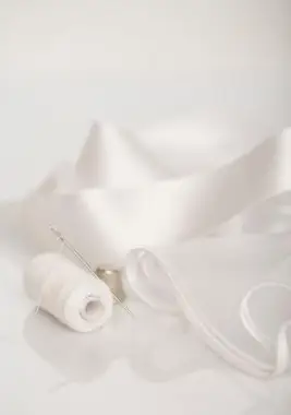 ブライダルブーケ用のファインシルクリボン