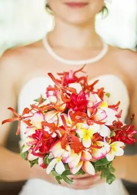 bouquet rouge ardent