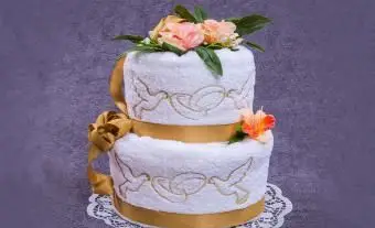 タオルウエディングケーキの作り方