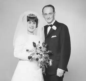 pareja en el día de su boda