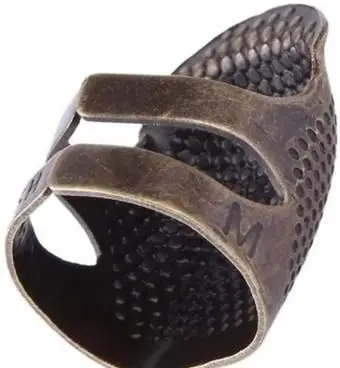 Anello ditale regolabile in bronzo