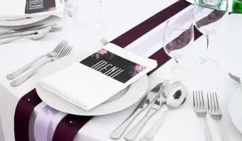 Modelos de menu de casamento para impressão grátis