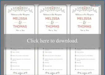 결혼식 피로연 프로그램