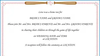 Naplánujte si svadbu s baseballovým motívom