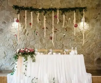 Fotografie dekorácií stolov hlavy