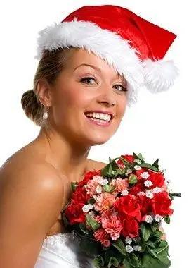 Ramos de novia de boda de Navidad