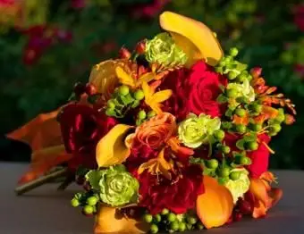 Jesienne kompozycje kwiatowe na wesela
