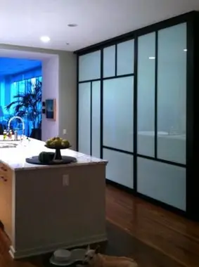 Portes de placard en verre de The Sliding Door Company