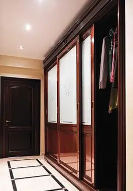 Options de porte de placard coulissante