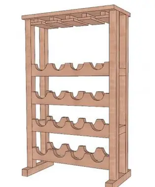 Zbuduj wolnostojący stojak na wino
