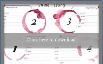 Tapis de dégustation de vin