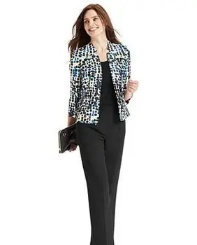 Kasper 프린트 재킷 및 쉘 바지