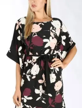 שמלת מותן עניבה מודפסת