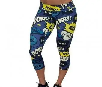 絶えず変化するギアコミックブックレギンス