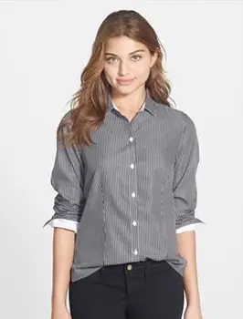 Foxcroftピンストライプシャツ