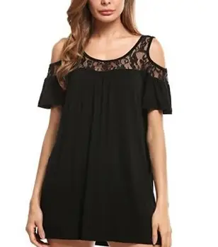 콜드 숄더 튜닉