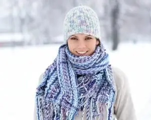 레이어드 겨울 스카프