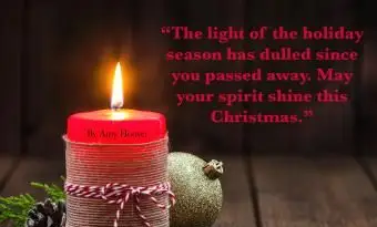 Citação para seus entes queridos desaparecidos no Natal