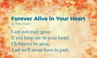 Para sempre vivo em seu poema obituário do coração