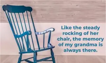 כסא נדנדה כחול