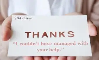 Dankesnotizen als Dankeschön an mehrere Mitarbeiter