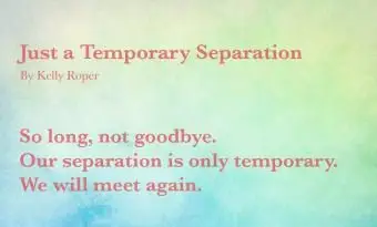 רק שיר הפרדה זמני