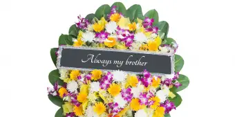 Flores funerarias para la familia