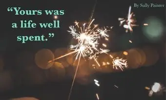 Preventivo per funerale con un messaggio positivo