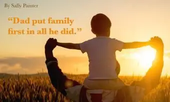 Zitat zur Feier des Lebens für einen Vater