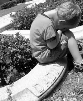 Ragazzino da suo padre