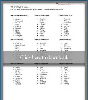 liste d'adjectifs descriptifs