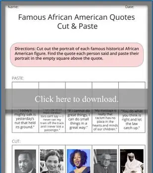 Słynne Cytaty Afroamerykanów Wytnij i Wklej