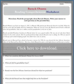 Czytanie ze zrozumieniem Barack Obama