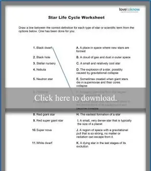 일치하는 별의 유형