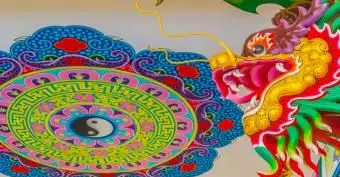 Potenti draghi Yin Yang