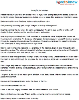 Yoga-Skript für Kinder